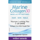 Webber Naturals Marine Collagen30 Bioelastin Peptides - 120 vegetarian capsules - Collagen