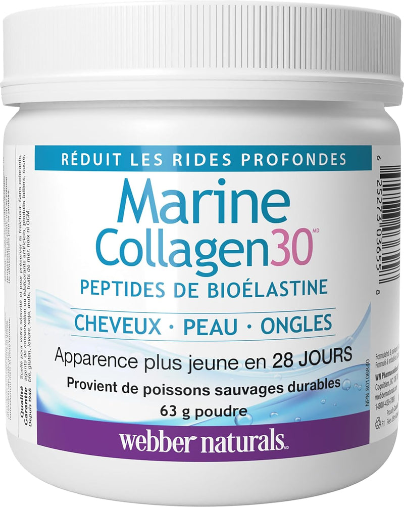 Webber Naturals Marine Collagen30, 63 g Powder - 63g - Collagen