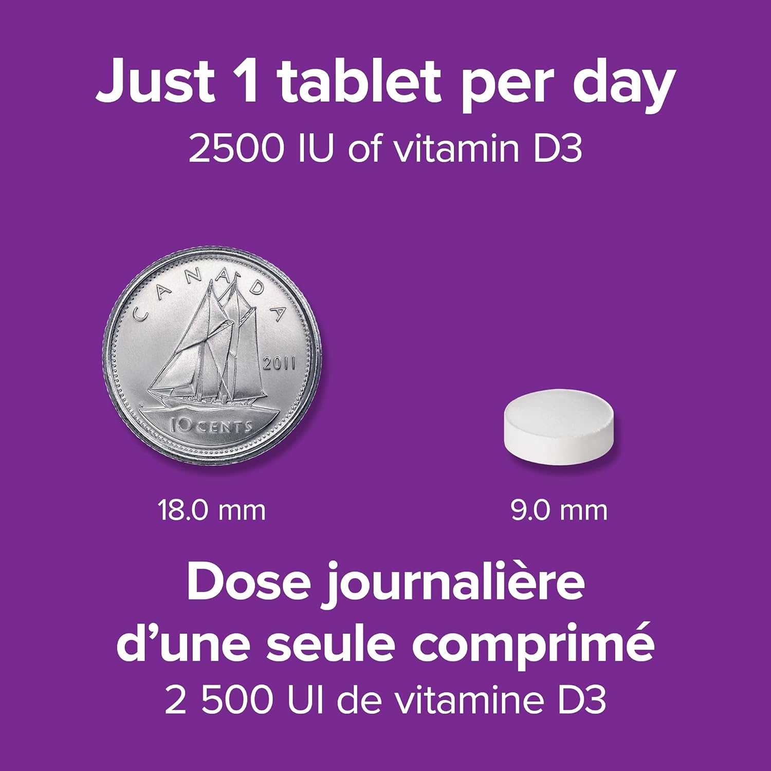 Webber Naturals Extra Strength D3 2500 IU - 180 Tablets - Vitamin D