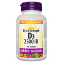 Webber Naturals D3 Extra Strength - 180 Softgels - Vitamin D