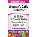 Webber Naturals Women’s Daily Probiotic 25 Billion - 30 vegetarian capsules - Probiotics