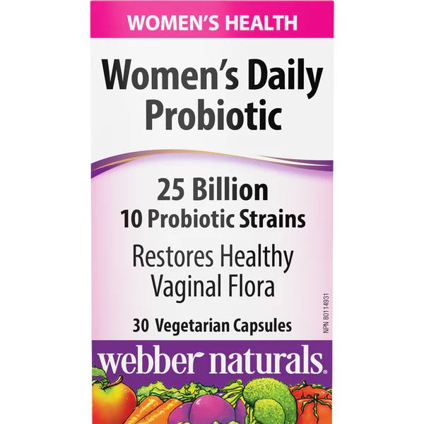 Webber Naturals Women’s Daily Probiotic 25 Billion 30 vegetarian capsules