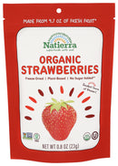 Natierra Organic Freeze-Dried Fruits - Organic Strawberry 0.8Oz - Snack