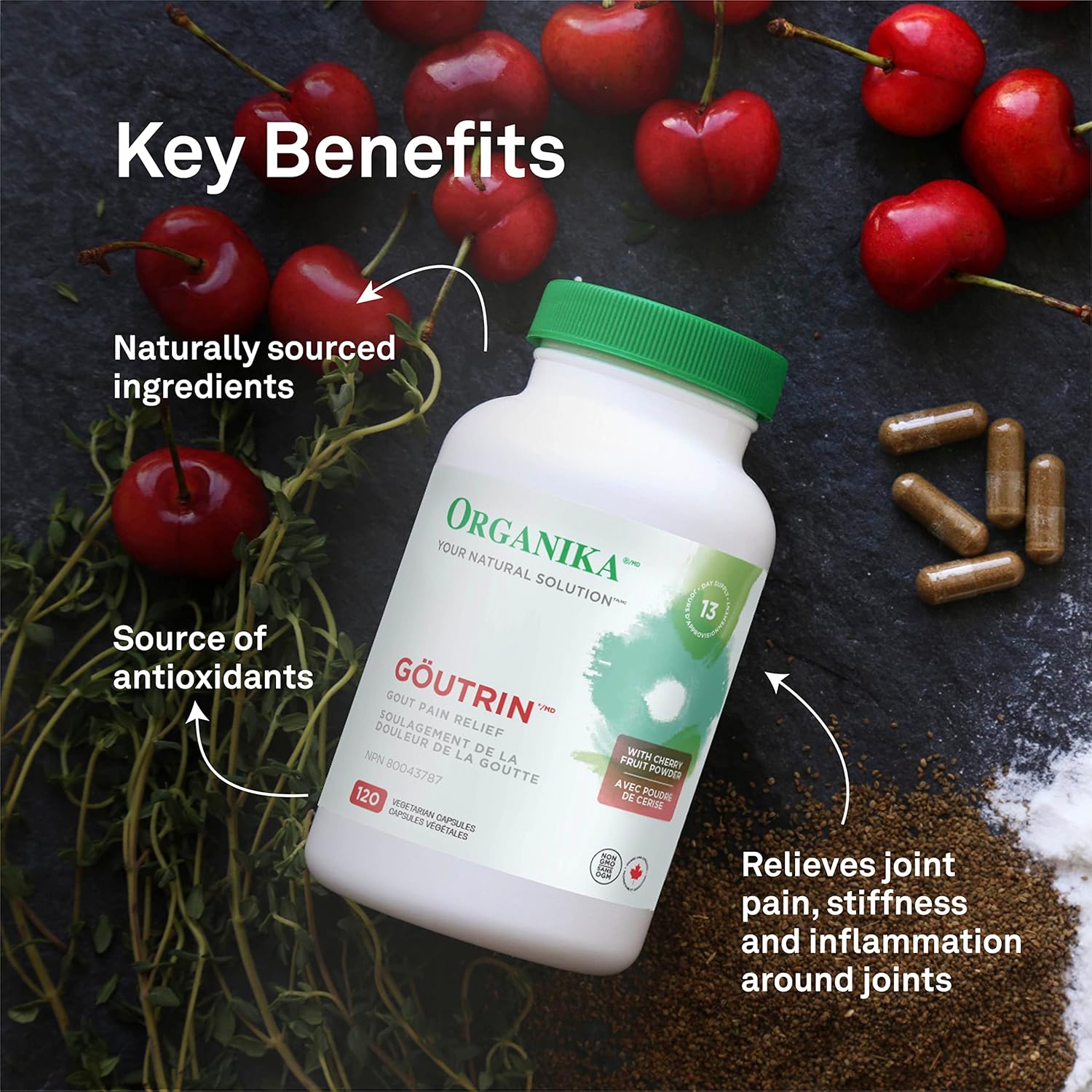 Organika Goutrin - 60 vegetarian capsules - Herbals