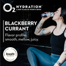 O2 Hydration Sports Recovery Drink - Blackberry Currant 12-pack - Energy Drinks
