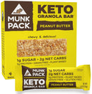 Munk Pack Keto Granola Bar - Peanut Butter Cocoa Chip 4-pack - - Bars