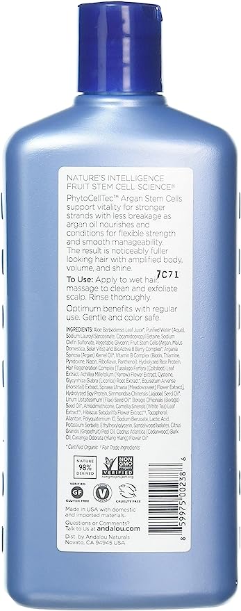 Andalou Naturals Argan Stem Cell Age Defying Shampoo