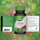 Nature's Way Cayenne Pepper 40,000 HU - 180 vegetarian capsules - Herbals