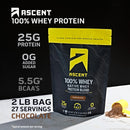 Ascent Native Fuel Whey - Vanilla 2 lb - Protein Powder
