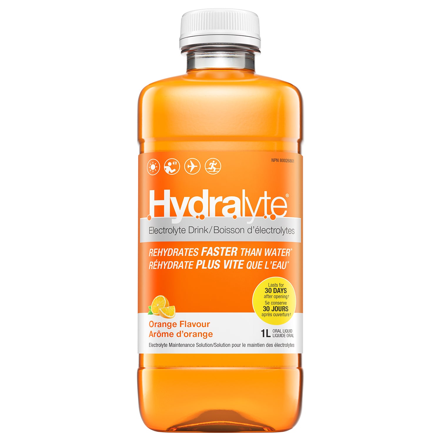 Hydralyte Electrolyte Drink, Orange, 1l