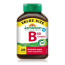 Jamieson B Complex - 200 Caplets 50mg - Vitamin B