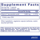 Pure Encapsulations Ascorbic Acid Capsules - 250 capsules - Vitamin C