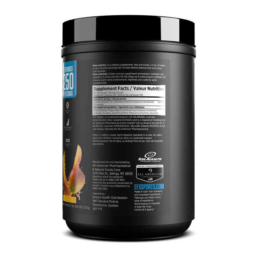 EFX Sports Kre-Alkalyn EFX Powder Mango / 500 g