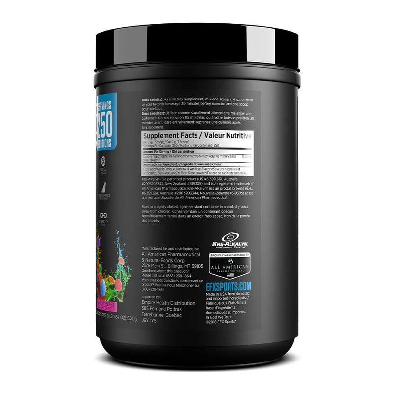 EFX Sports Kre-Alkalyn EFX Powder Rainbow Blast / 500 g