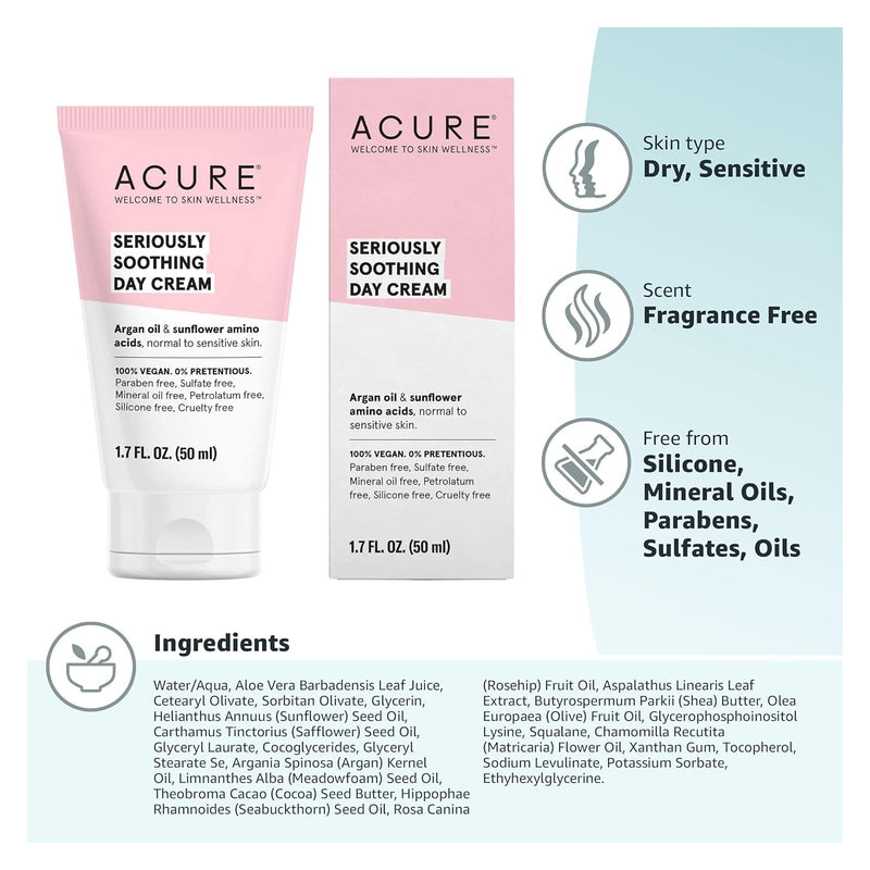 Acure Seriously Soothing Day Cream - 50 ml - Skin Care