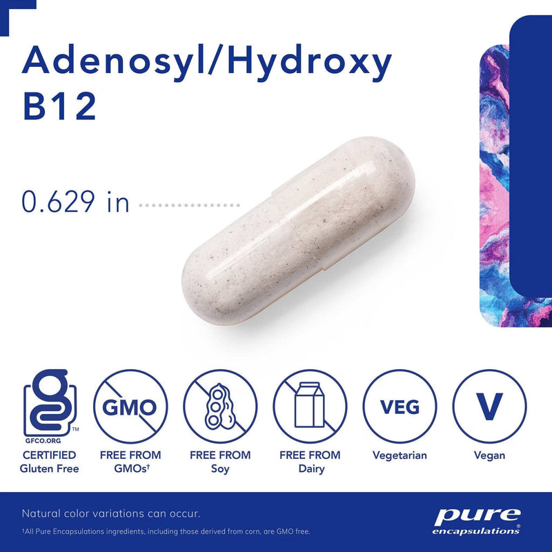 Pure Encapsulations Adenosyl/Hydroxy B12   90 capsules