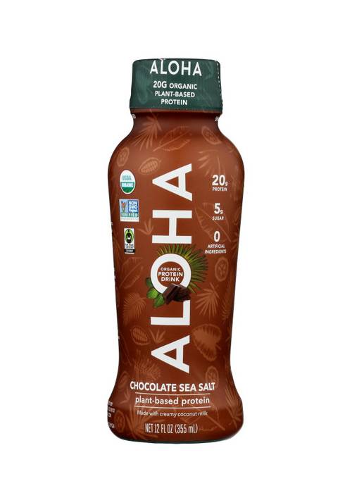 Aloha Protein Drink Chocolate Sea Salt / 12 fl. oz