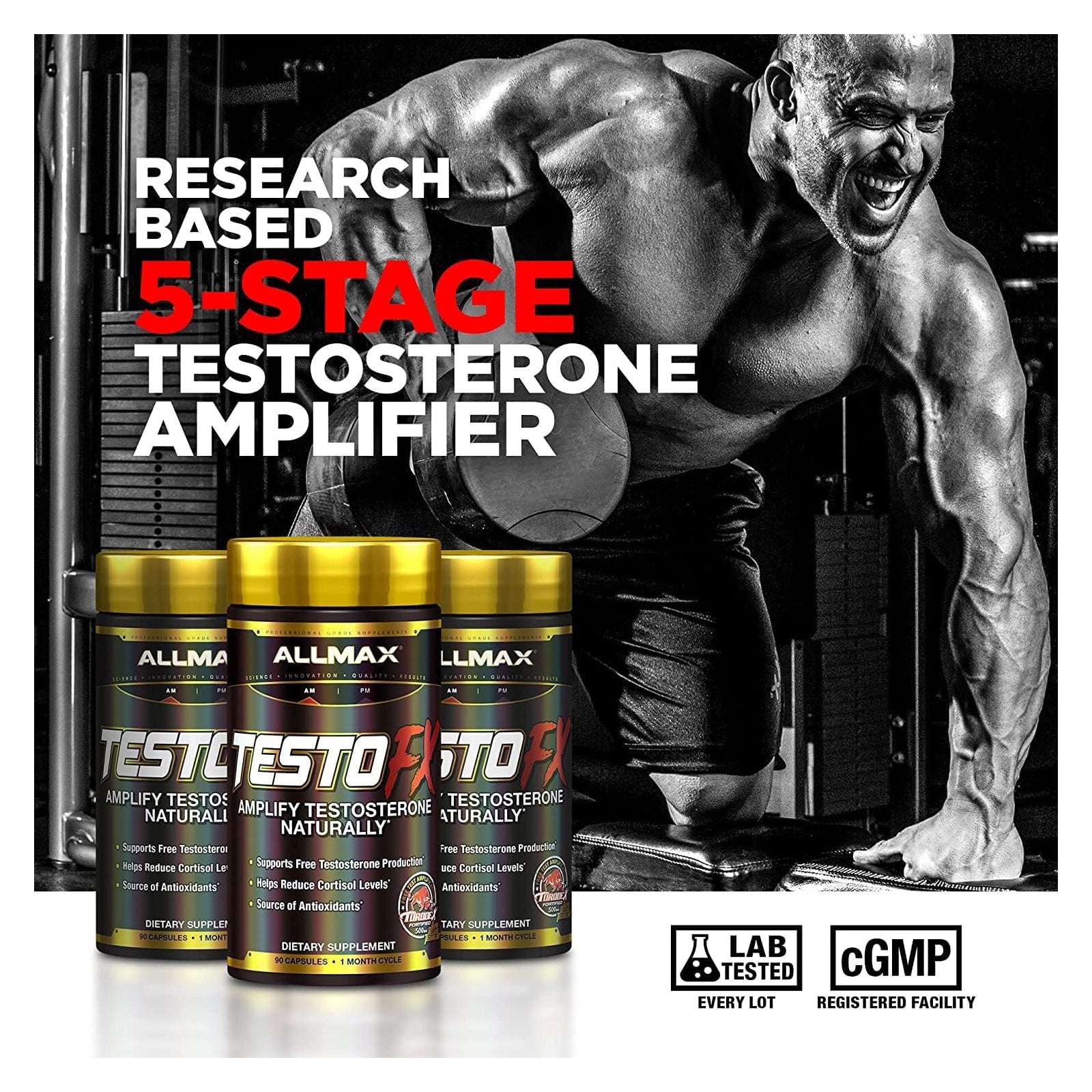 Allmax Testofx Loaded - 90 Capsules - Testosterone Booster