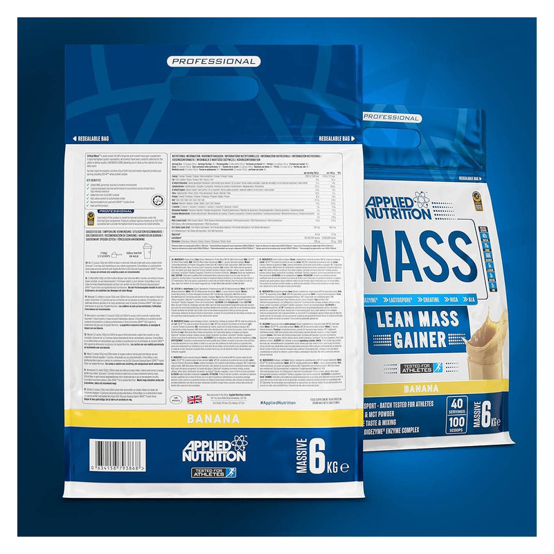 Applied Nutrition Critical Mass Professional - Lean Mass Gainer Banana / 40 Servings