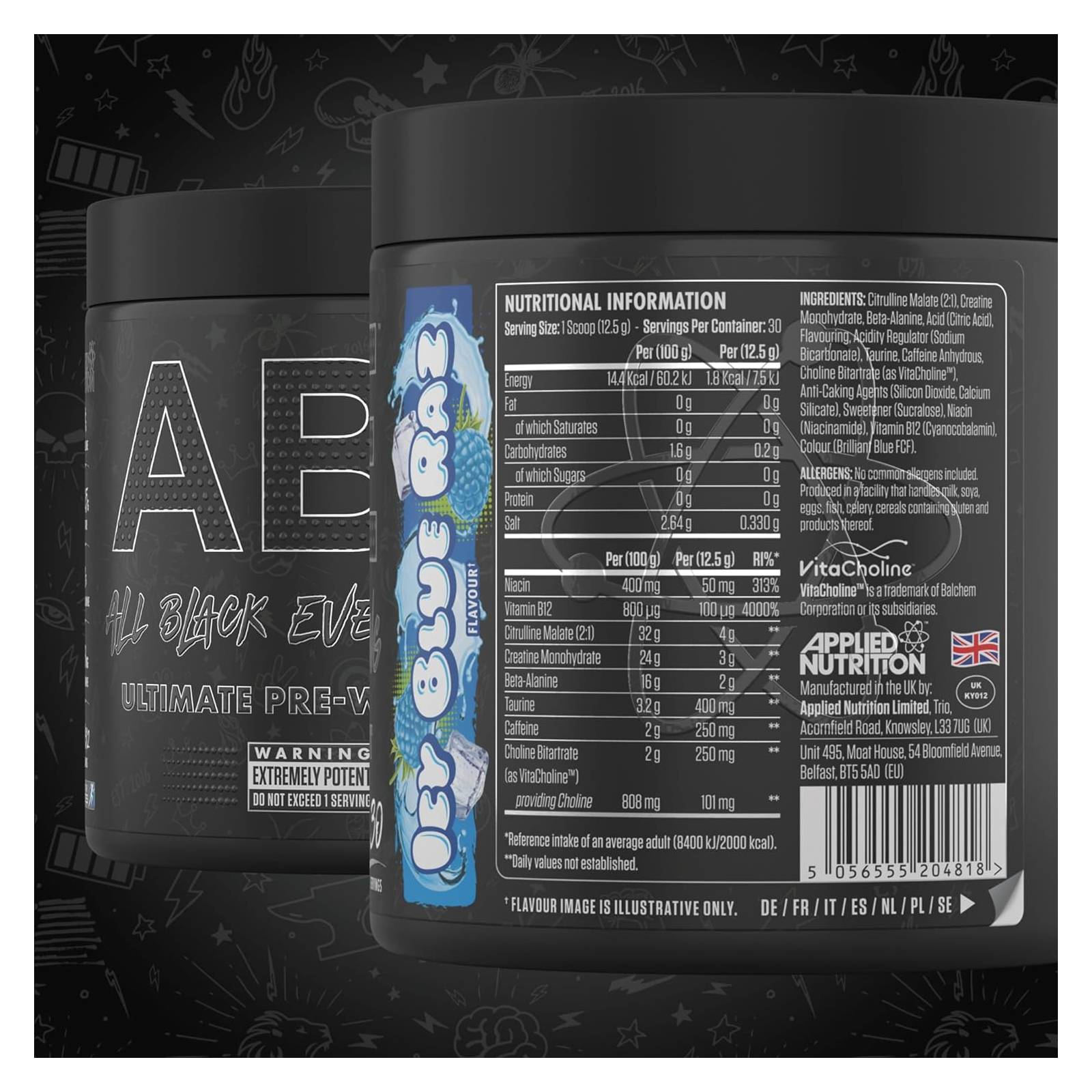 Applied Nutrition ABE Ultimate Pre-Workout 30 servings - Blue Raspberry - Pre-Workout