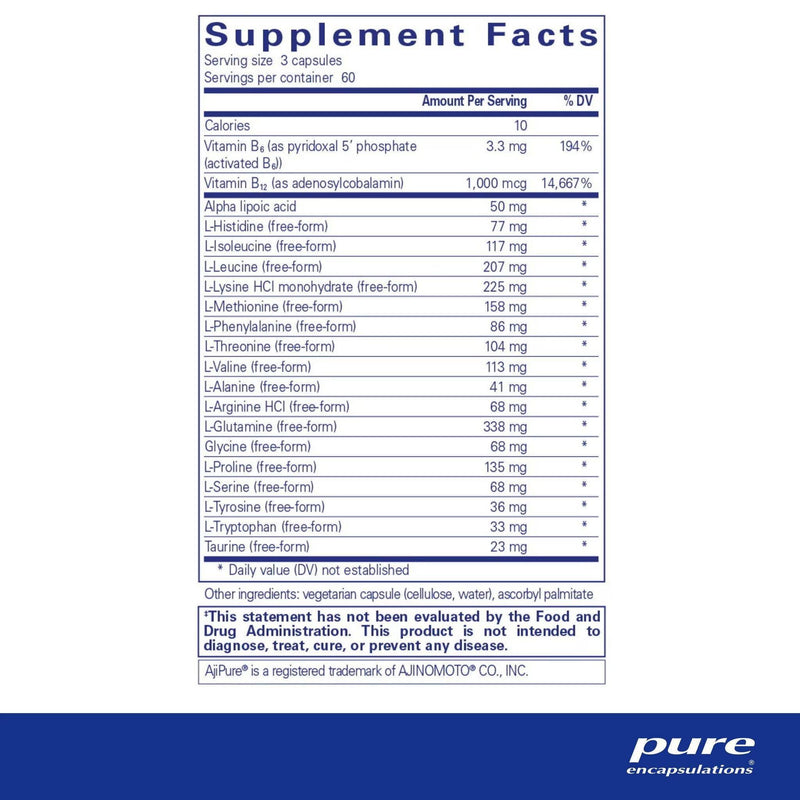 Pure Encapsulations Amino-NR - 180 capsules - Amino acids