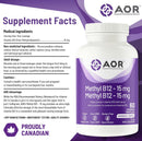 AOR Methyl B12-15mg - 60 lozenges - Vitamin B