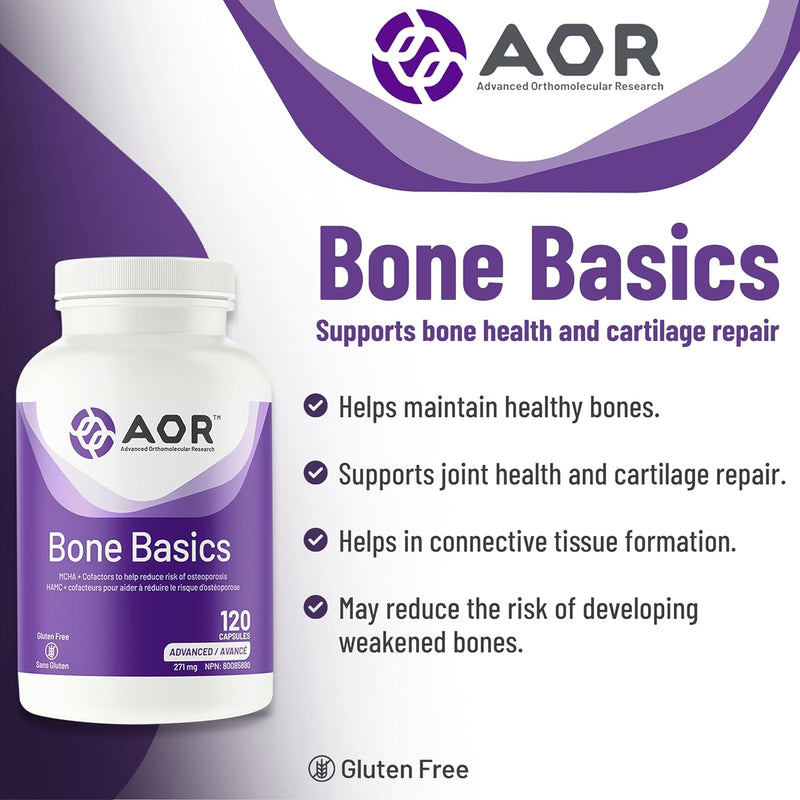 AOR Bone Basics 271mg - 240 capsules - Bone Support