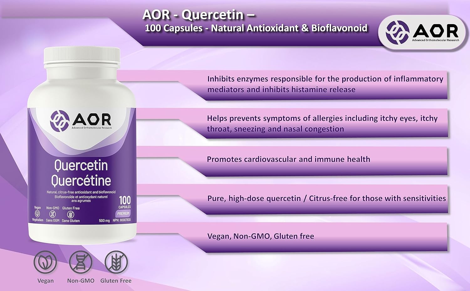 AOR Quercetin (citrus-free)