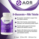 AOR D-Glucarate + Milk Thistle - 60 capsules 09 30 2025 - Herbals