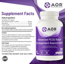AOR Advanced PCOS Relief - 120 capsules 07 31 2025 - Women's Health