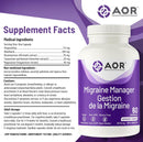 AOR Migraine Manager - 60 capsules - Herbals