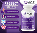 AOR Magnesium Glycinate - 180 capsules - Magnesium