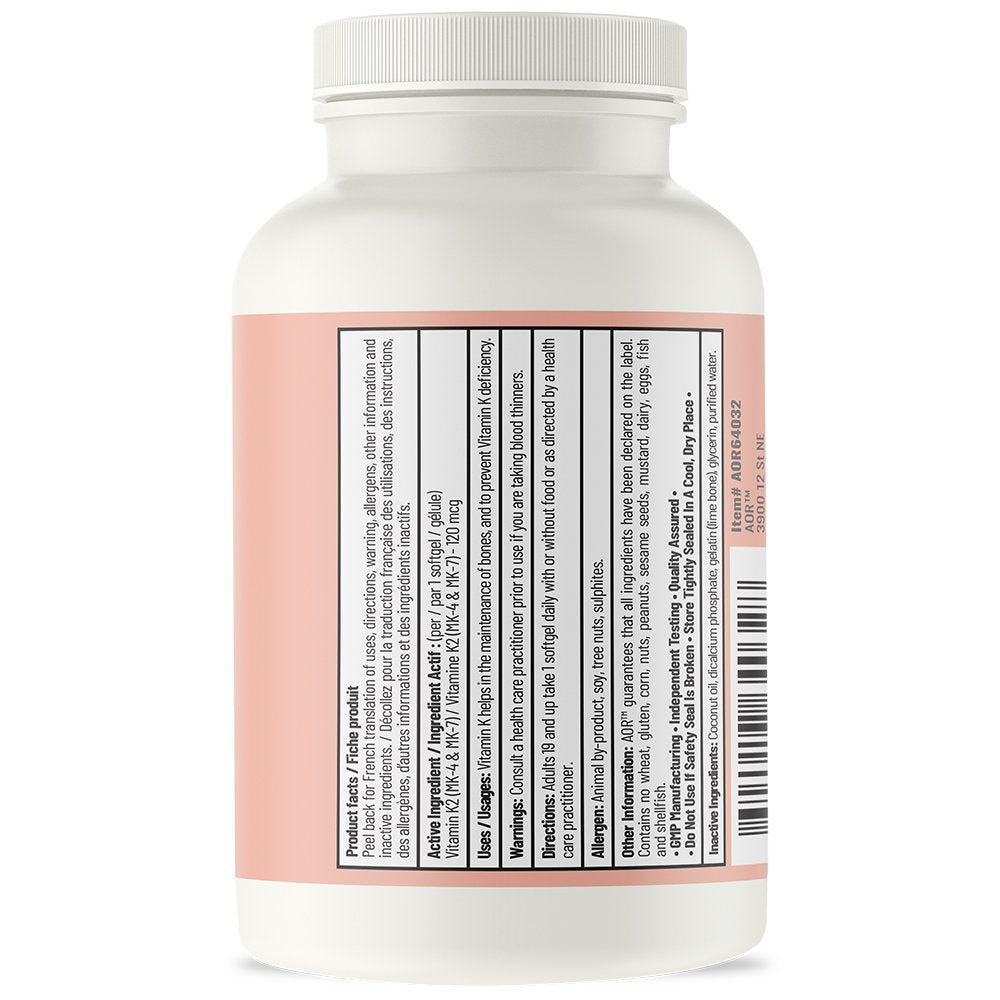 WHOLISTIC Vitamin K2 120 SoftGels