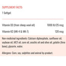 WHOLISTIC D3+K2 - 120 SoftGels - - Vitamin D