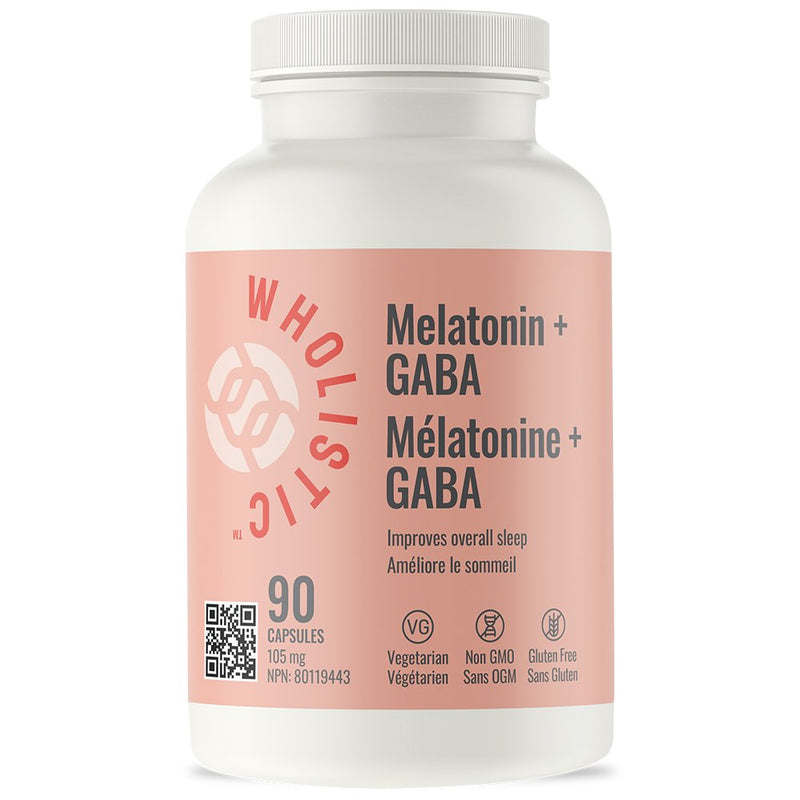 WHOLISTIC Melatonin + GABA 90 Capsules