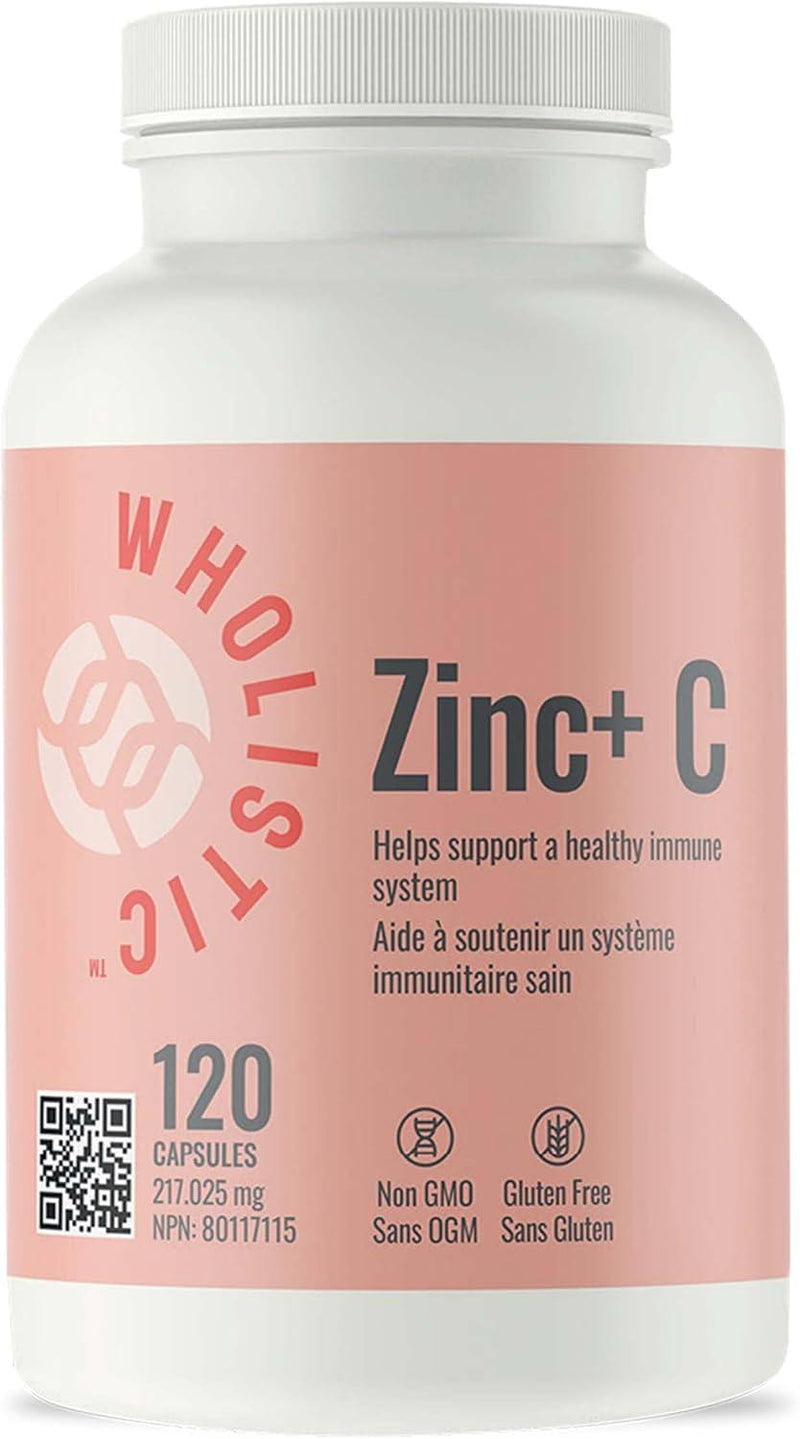 WHOLISTIC Zinc + C - 120 Capsules - Zinc