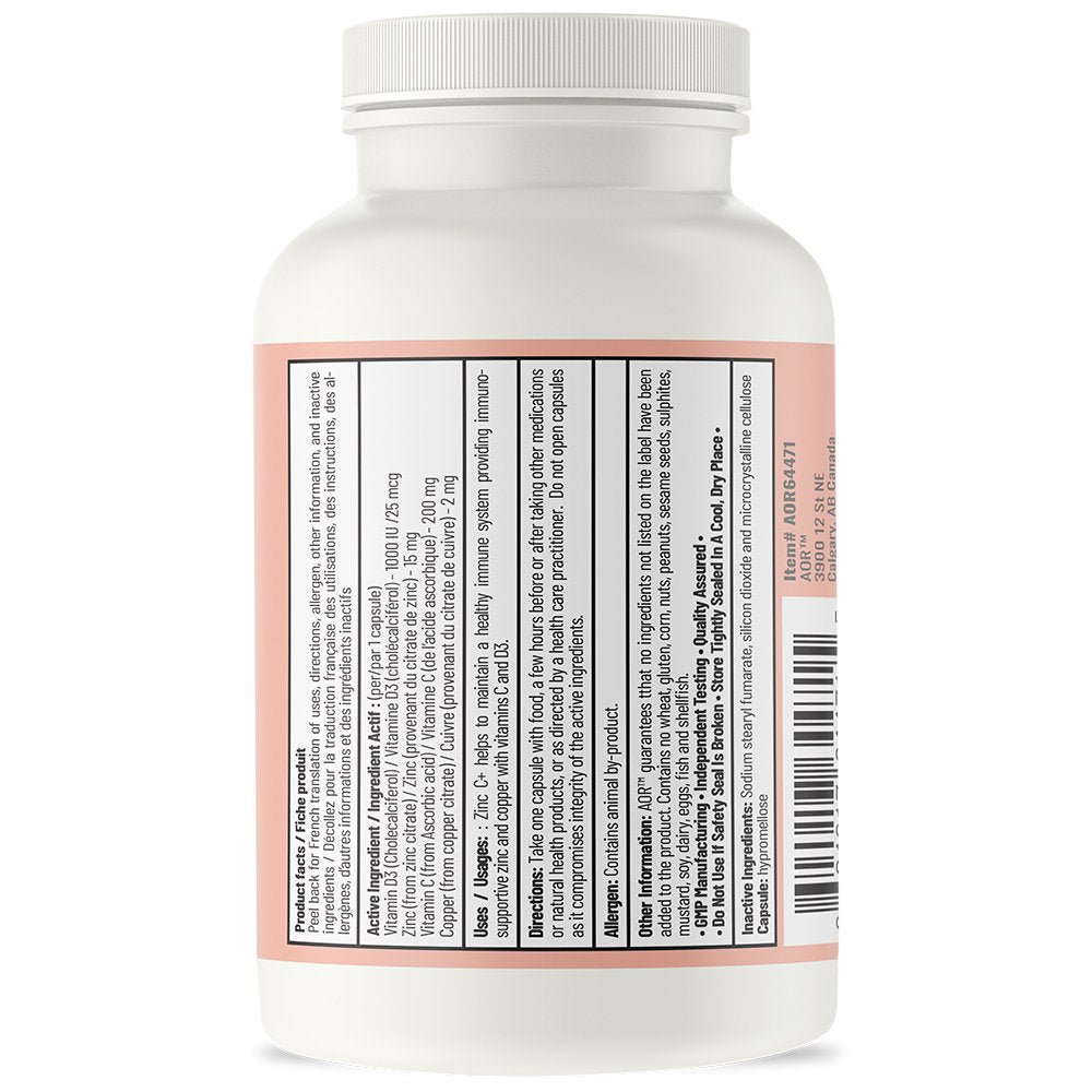 WHOLISTIC Zinc + C - 120 Capsules - Zinc