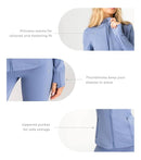 Aruki Women’s Soft Athletic Jacket - Serenity S - Jackets