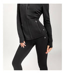 Aruki Women’s Soft Athletic Jacket - Jet Black L - Jackets
