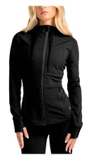 Aruki Women’s Soft Athletic Jacket - Jet Black S - Jackets