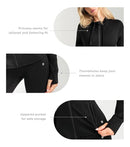 Aruki Women’s Soft Athletic Jacket - Jet Black XL - Jackets