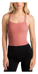 Aruki Women’s Seamless Ribbed Sports Bra - Light Mahogany XL - Sports Bras