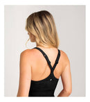 Aruki Women’s Seamless Ribbed Sports Bra - Jet Black S - Sports Bras