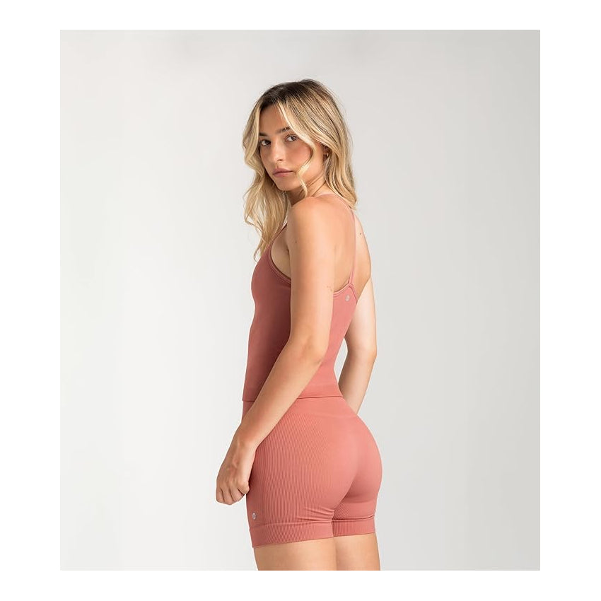 Aruki Women’s Seamless Biker Shorts - Light Mahogany M - Shorts