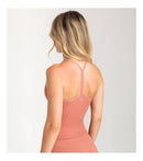 Aruki Women’s Seamless Short Ribbed Tank - Light Mahogany S - Tank Tops