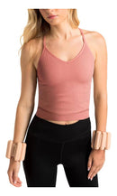 Aruki Women’s Seamless Short Ribbed Tank - Light Mahogany XL - Tank Tops