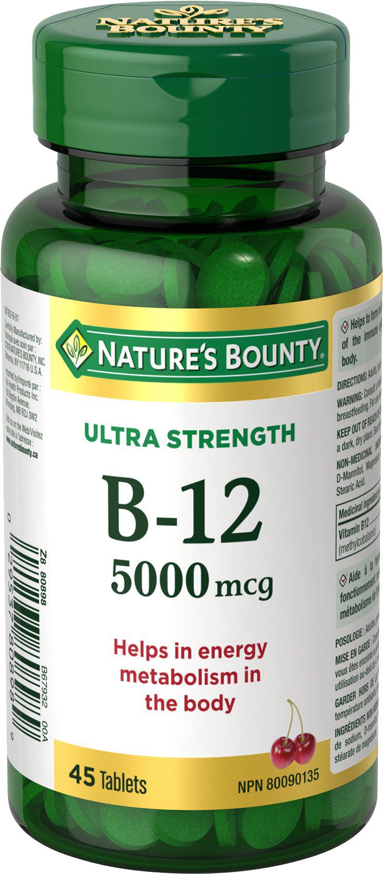 Nature's Bounty B12 5000mcg