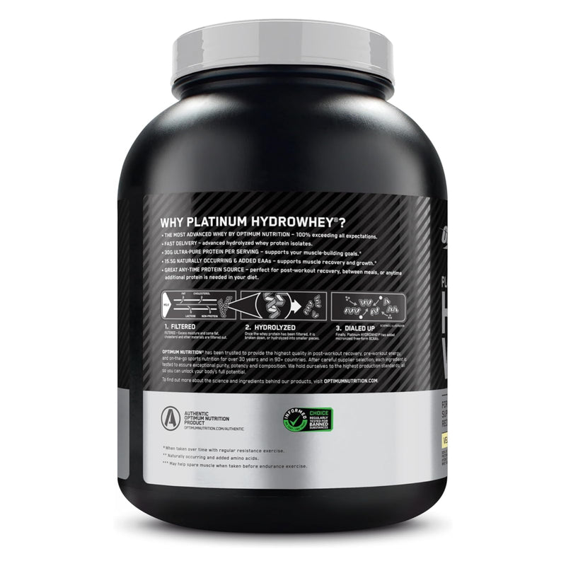 Optimum Nutrition Platinum HydroWhey Turbo Velocity Vanilla / 3.5lbs