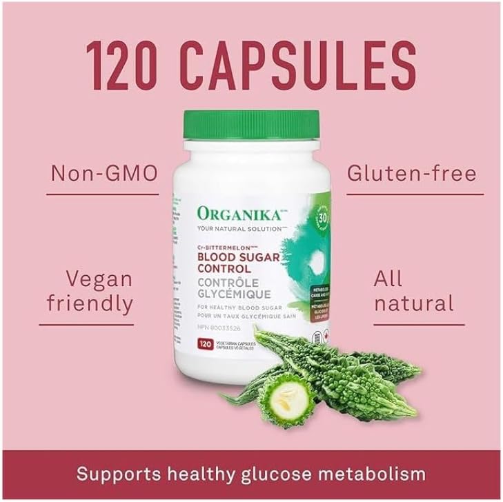 Organika CR-Bittermelon Blood Sugar Control - 120 capsules - Herbals
