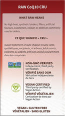 Garden of Life Raw CoQ10 200mg - 60 Vegetarian capsules - CoQ10